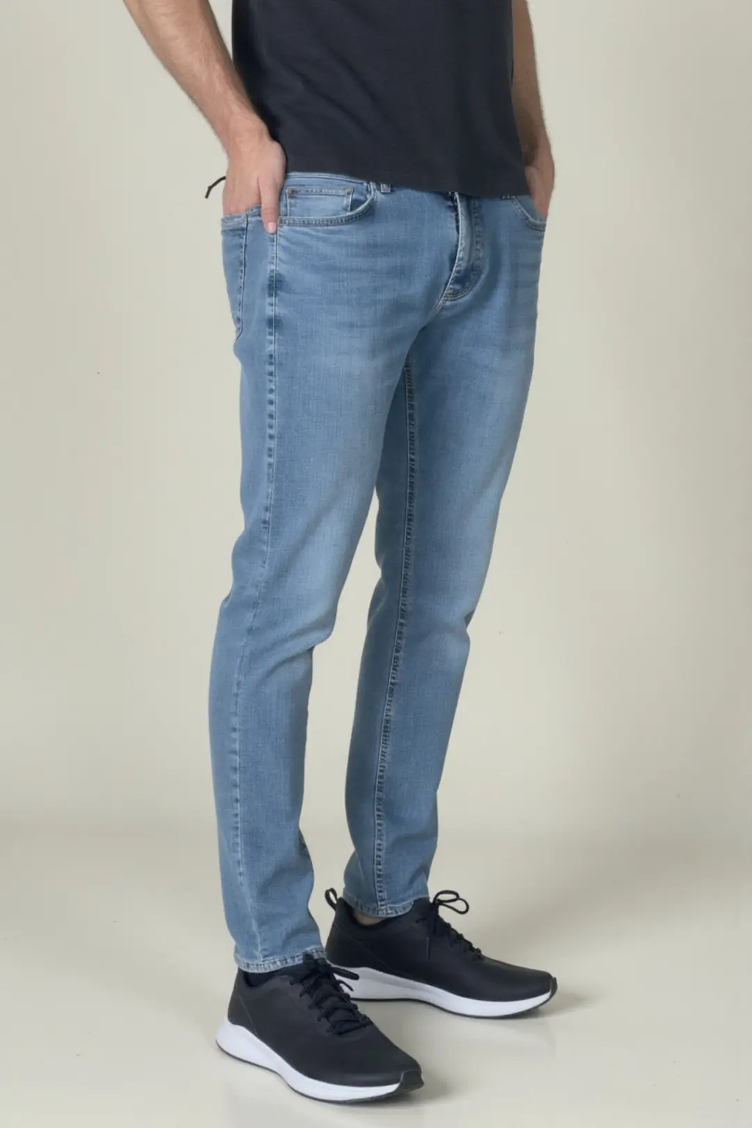 Erkek Likralı Denim Regular Fit Jeans — görsel 4