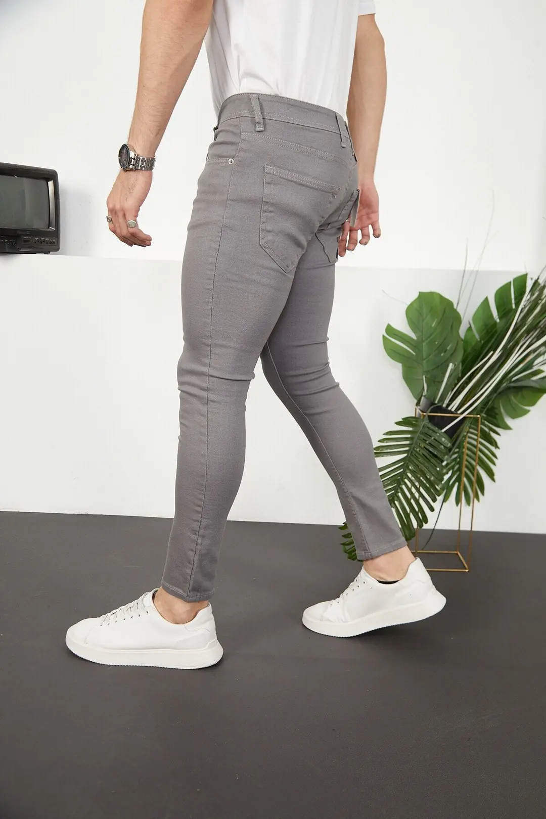 Erkek Likralı Slim Fit Jeans — görsel 5