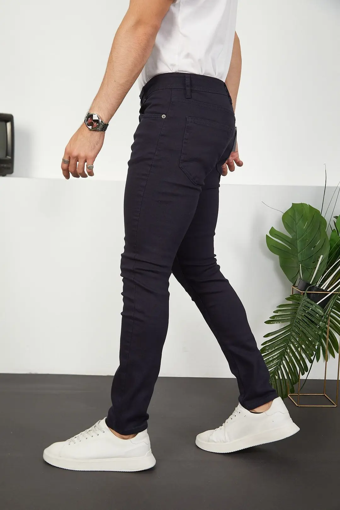 Erkek Likralı Slim Fit Jeans Kot Pantolon — görsel 4