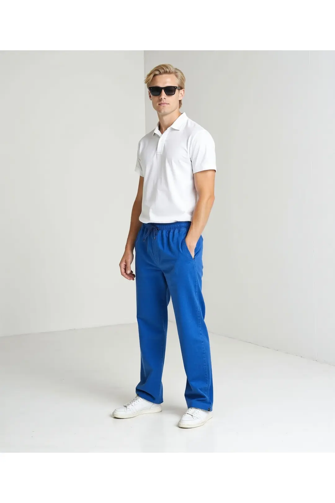 Erkek Bel Paça Lastikli Comfort Jeans — görsel 3