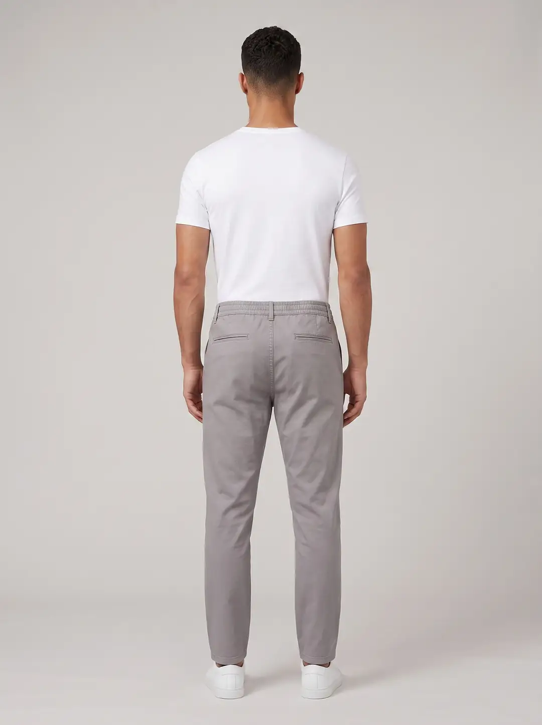 Erkek Beli Lastikli İpli Chino Jogger Pantolon — görsel 2