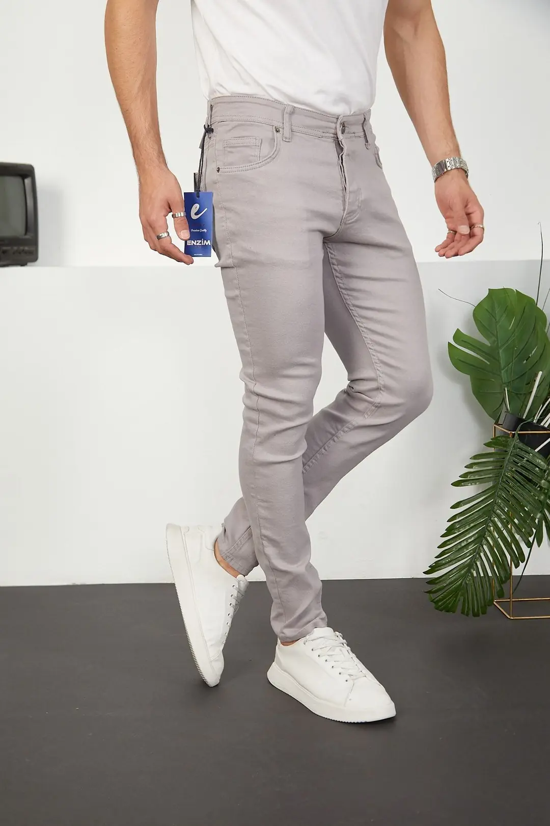 Erkek Likralı Slim Fit Jeans Kot Pantolon — görsel 1