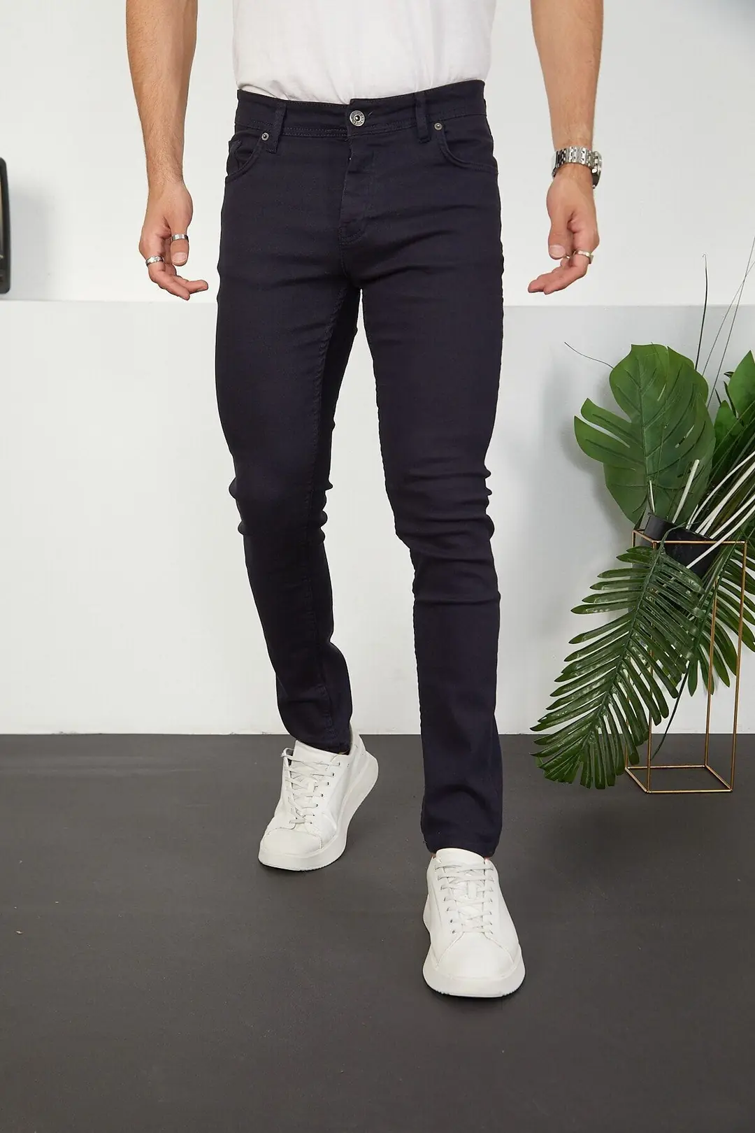Erkek Likralı Slim Fit Jeans Kot Pantolon — görsel 1
