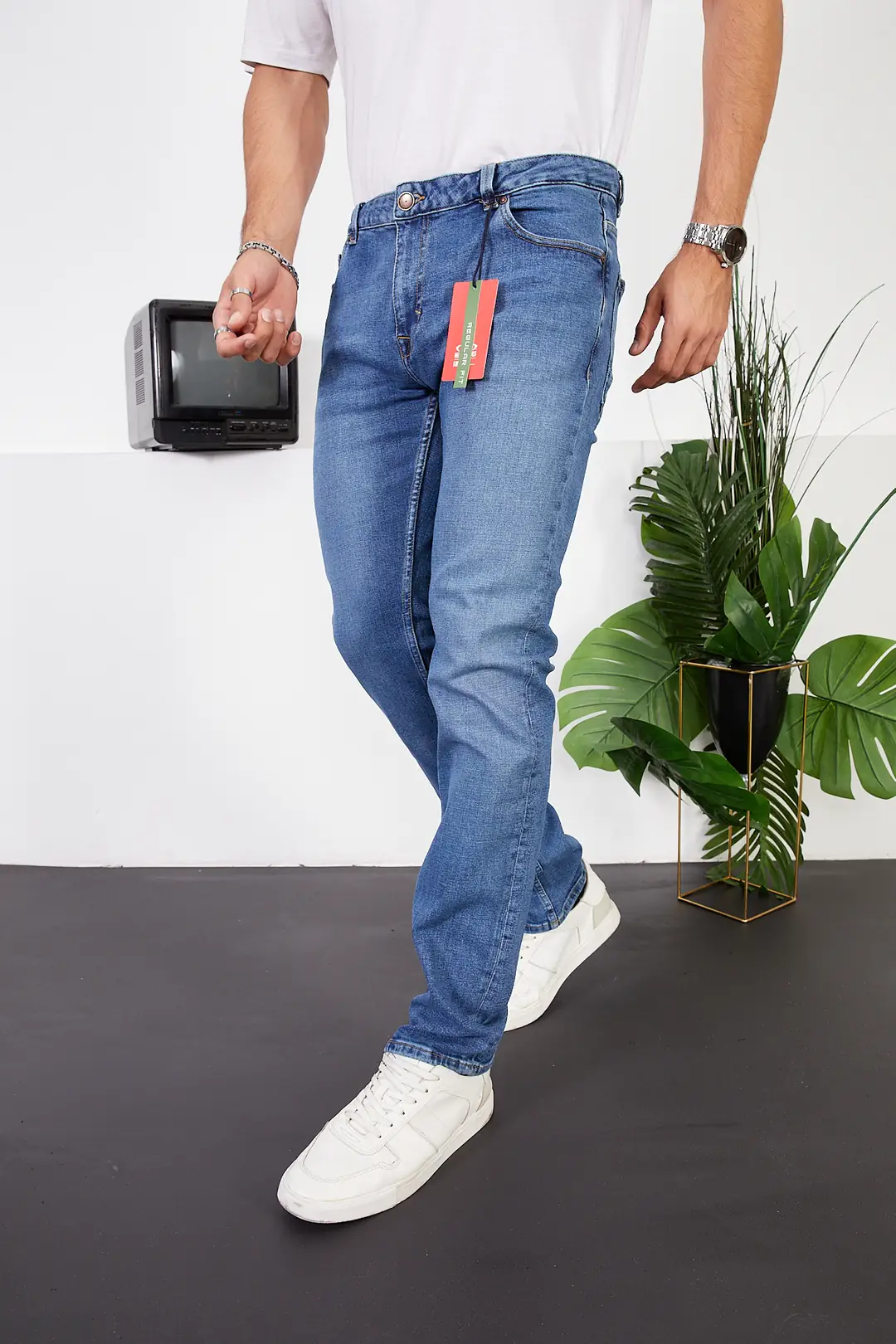 Erkek Regular Fit Kot Pantolon — görsel 4
