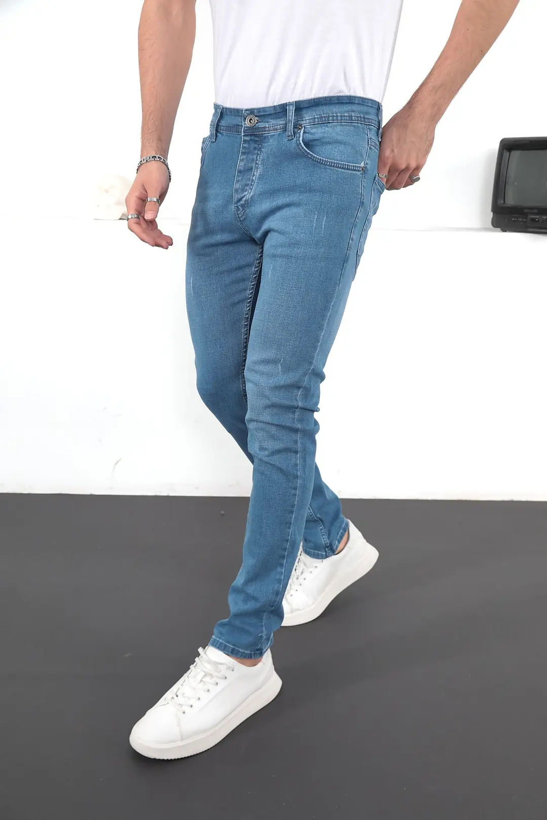 Erkek Likralı Denim Slim Fit Jeans — görsel 3