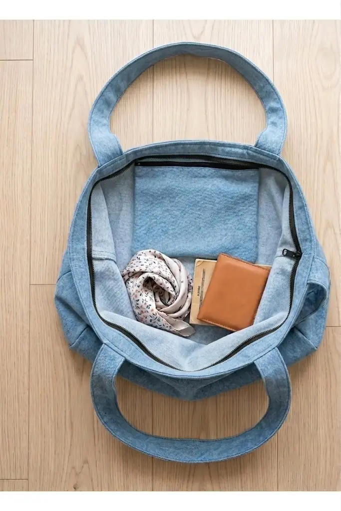 Büyük Boy Denim Çanta — görsel 8