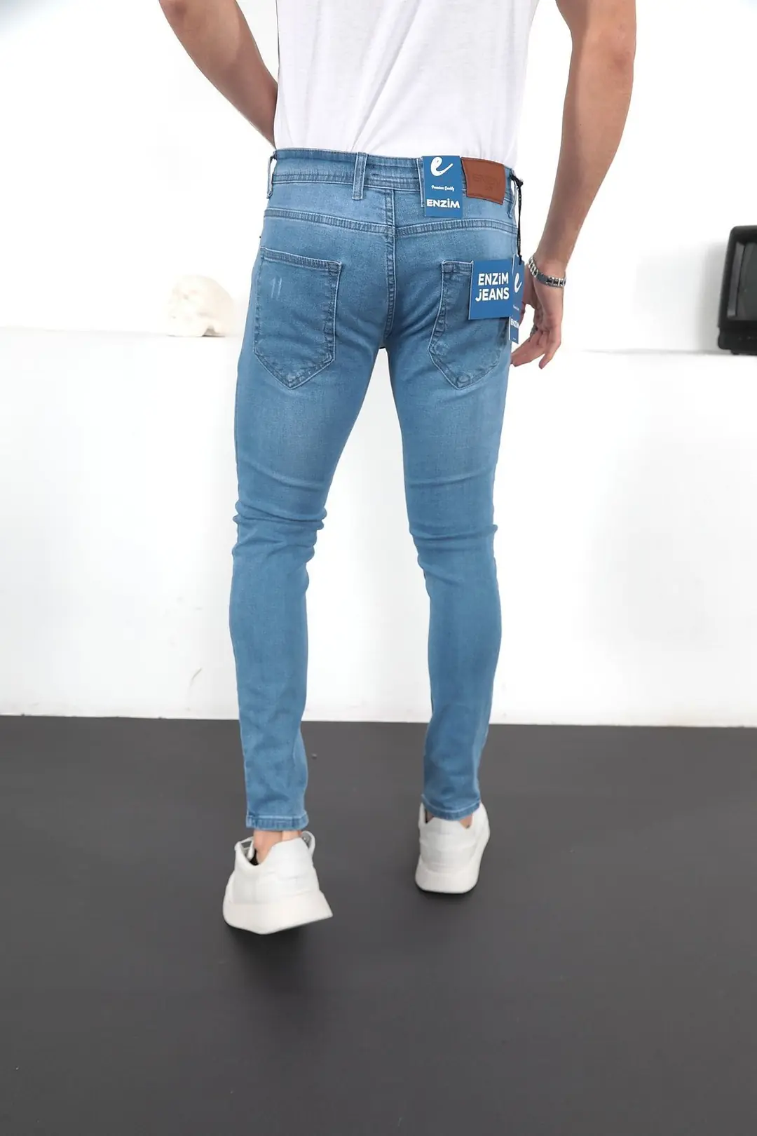 Erkek Likralı Denim Skinny Fit Jeans — görsel 4