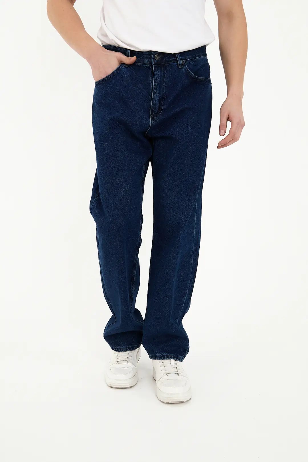 Erkek 100% Pamuk Baggy Kot Pantolon — görsel 5