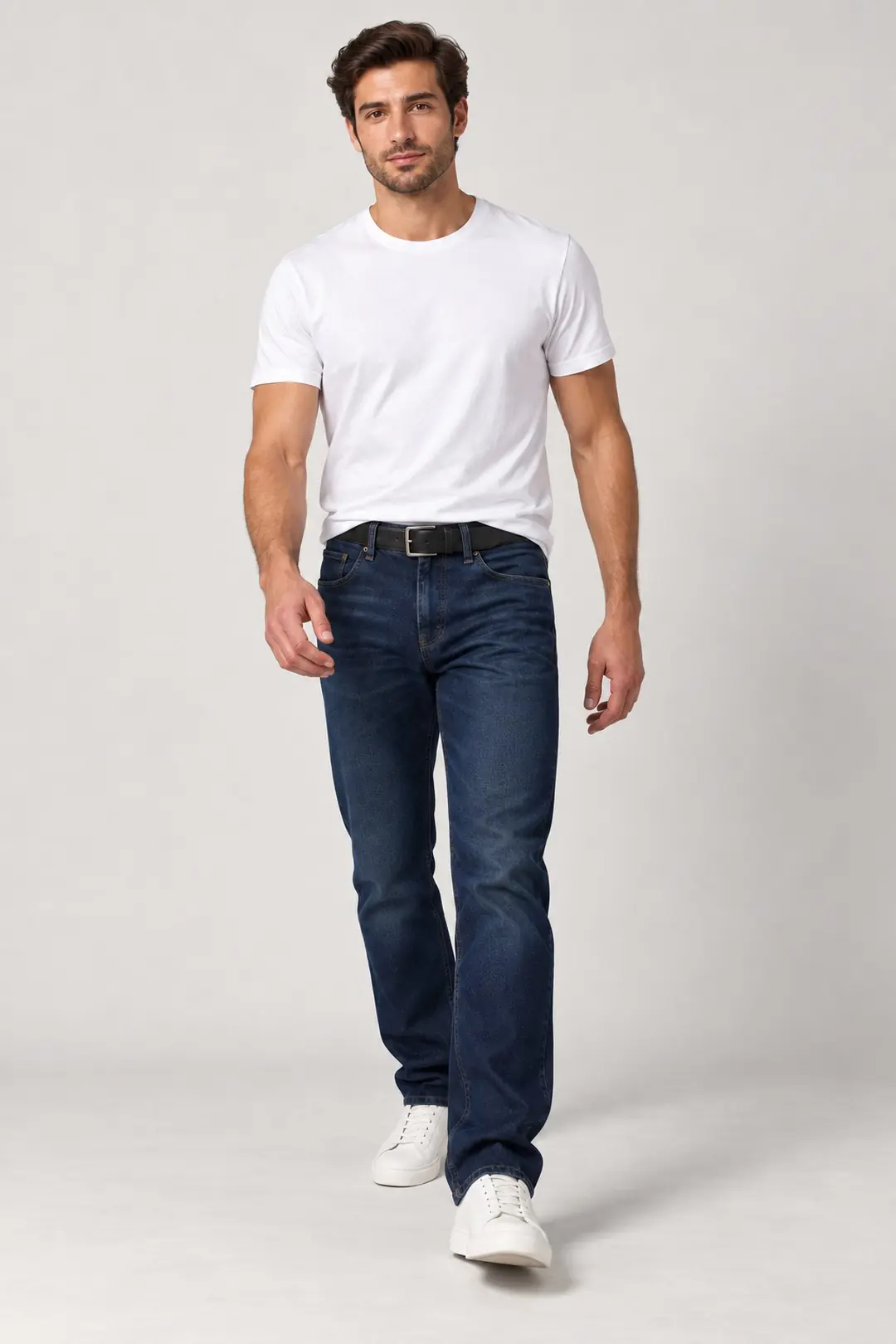 Erkek %100 Pamuk Straight Jeans — görsel 3