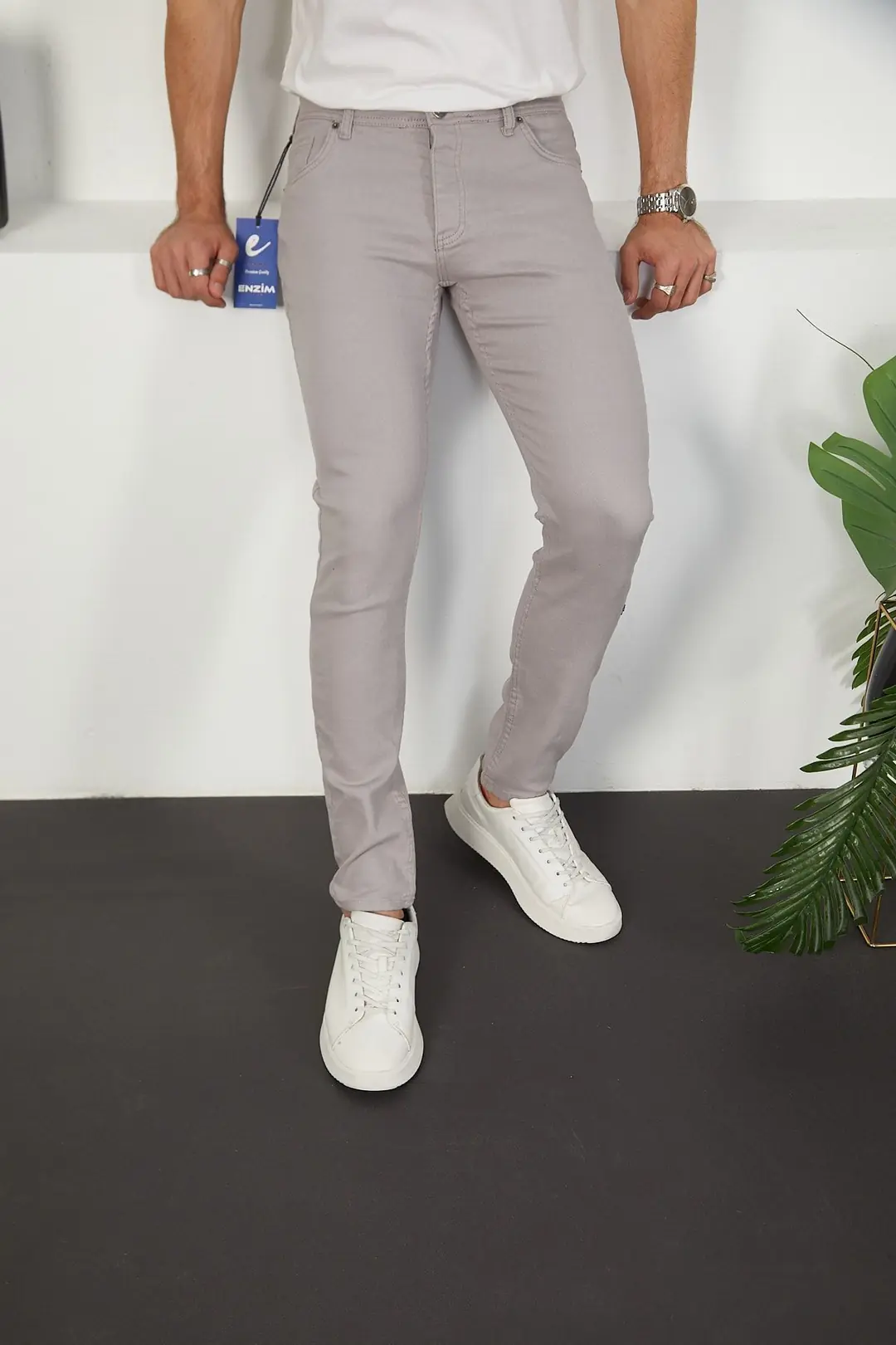 Erkek Likralı Slim Fit Jeans Kot Pantolon — görsel 3