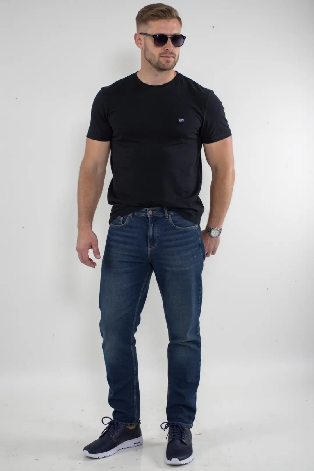 Erkek %100 Pamuk Straight Jeans — görsel 5