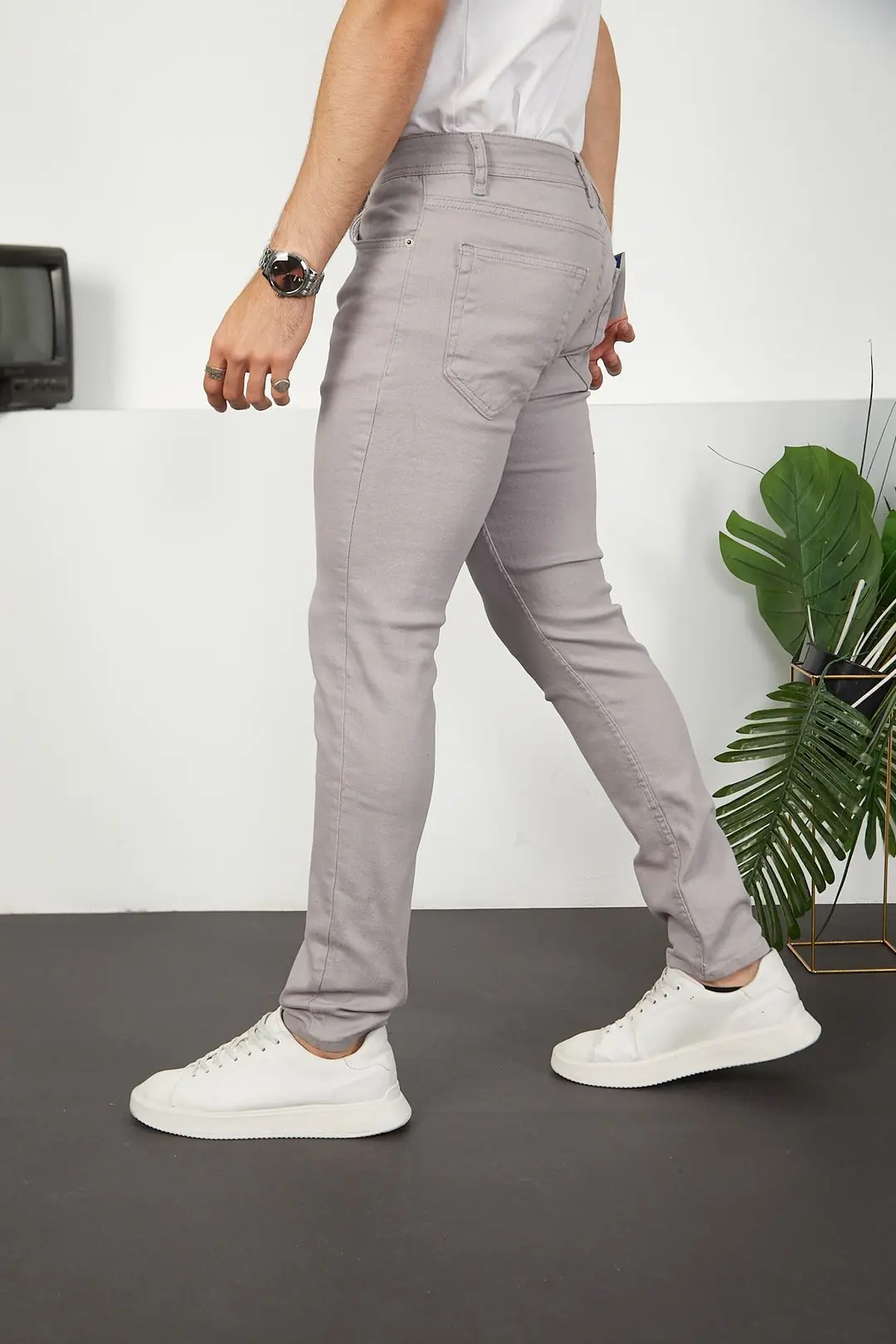Erkek Likralı Slim Fit Jeans Kot Pantolon — görsel 4