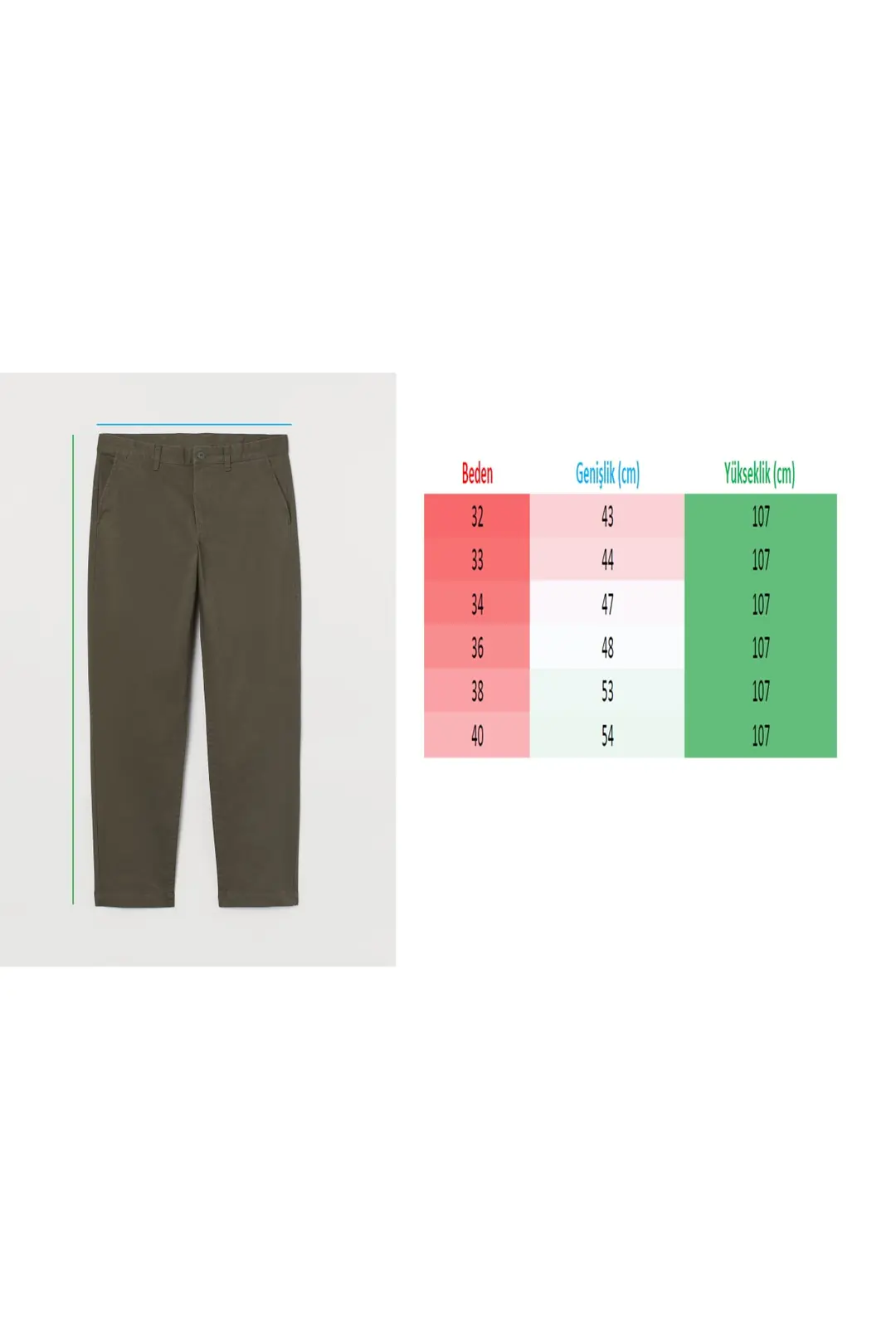 Erkek Chino Keten Fit Pantolon — görsel 6