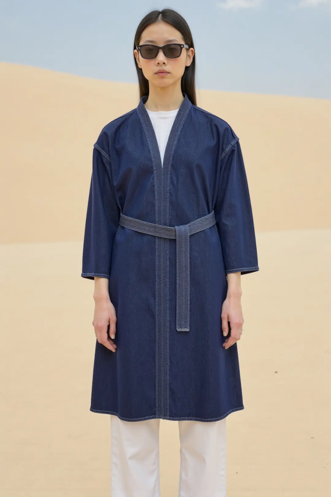 Kadın Denim Kimono — görsel 3