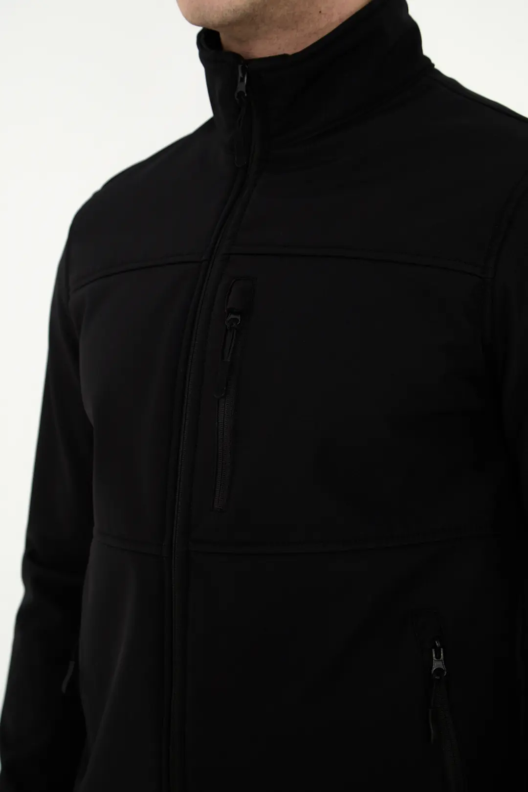 Erkek Softshell Mont İçi Polarlı Su Rüzgar Geçirmez Kışlık Outdoor Mont — görsel 8