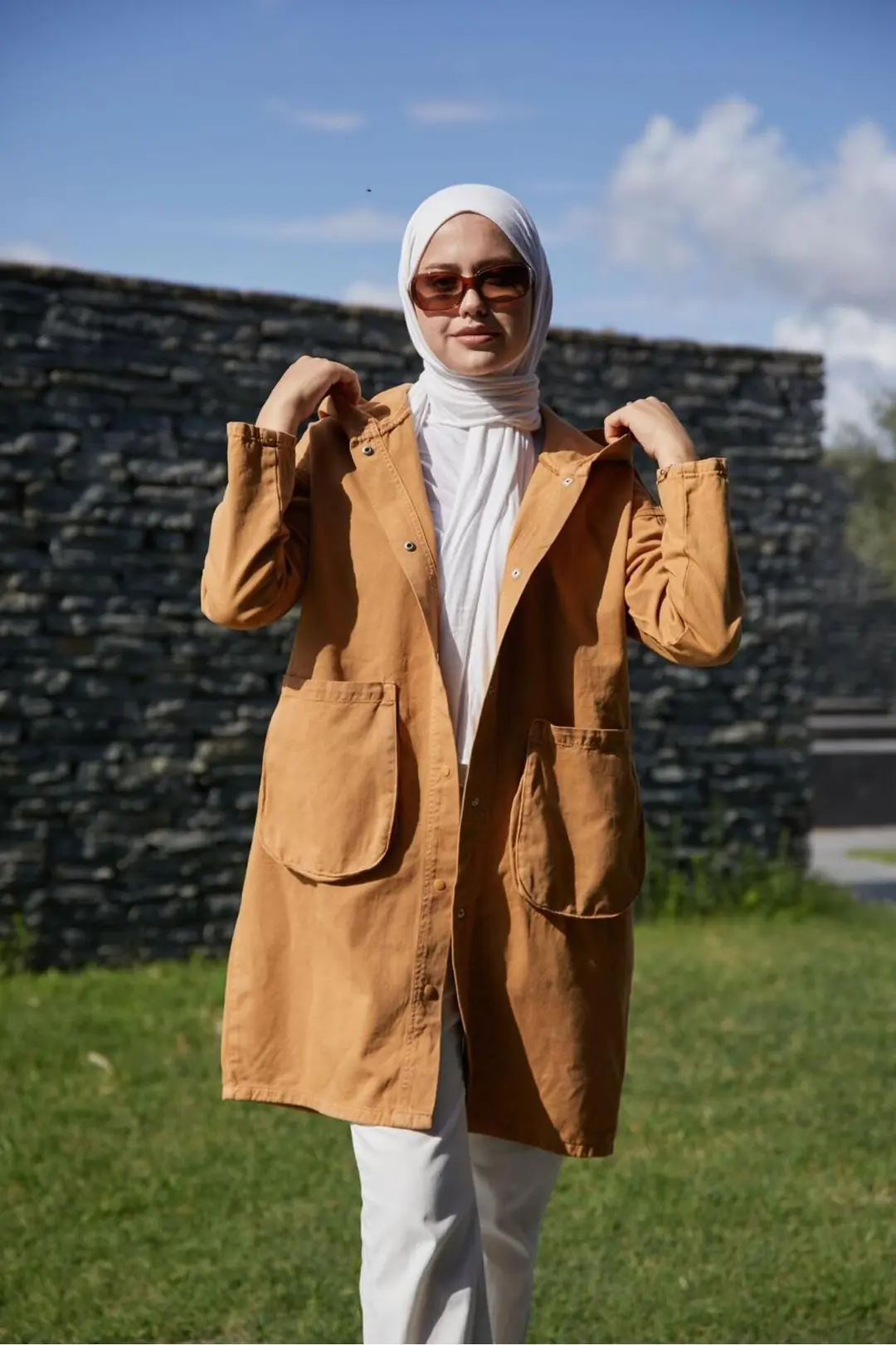 Kadın Oversize Kot Ceket — görsel 7