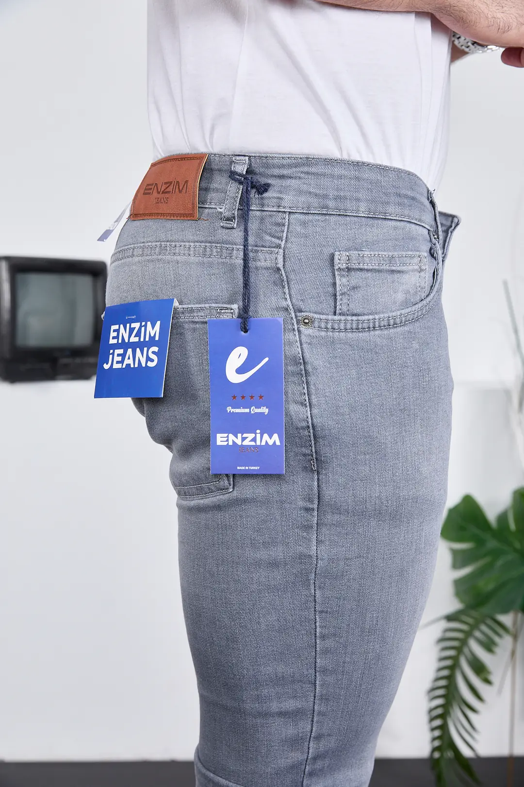 Erkek Likralı Denim Skinny Fit Süper Dar Jeans — görsel 6