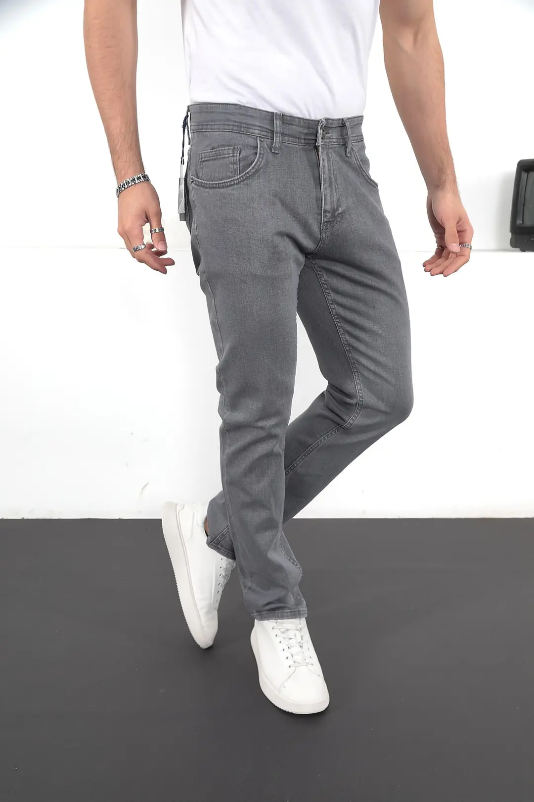 Erkek Likralı Denim Regular Fit Jeans — görsel 3