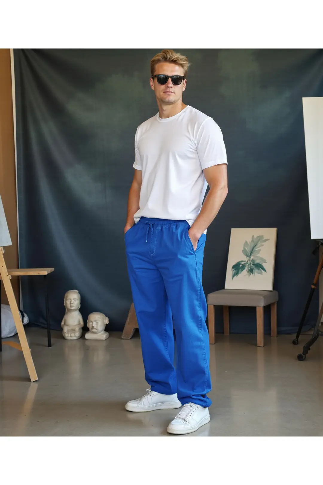 Erkek Bel Paça Lastikli Comfort Jeans — görsel 5