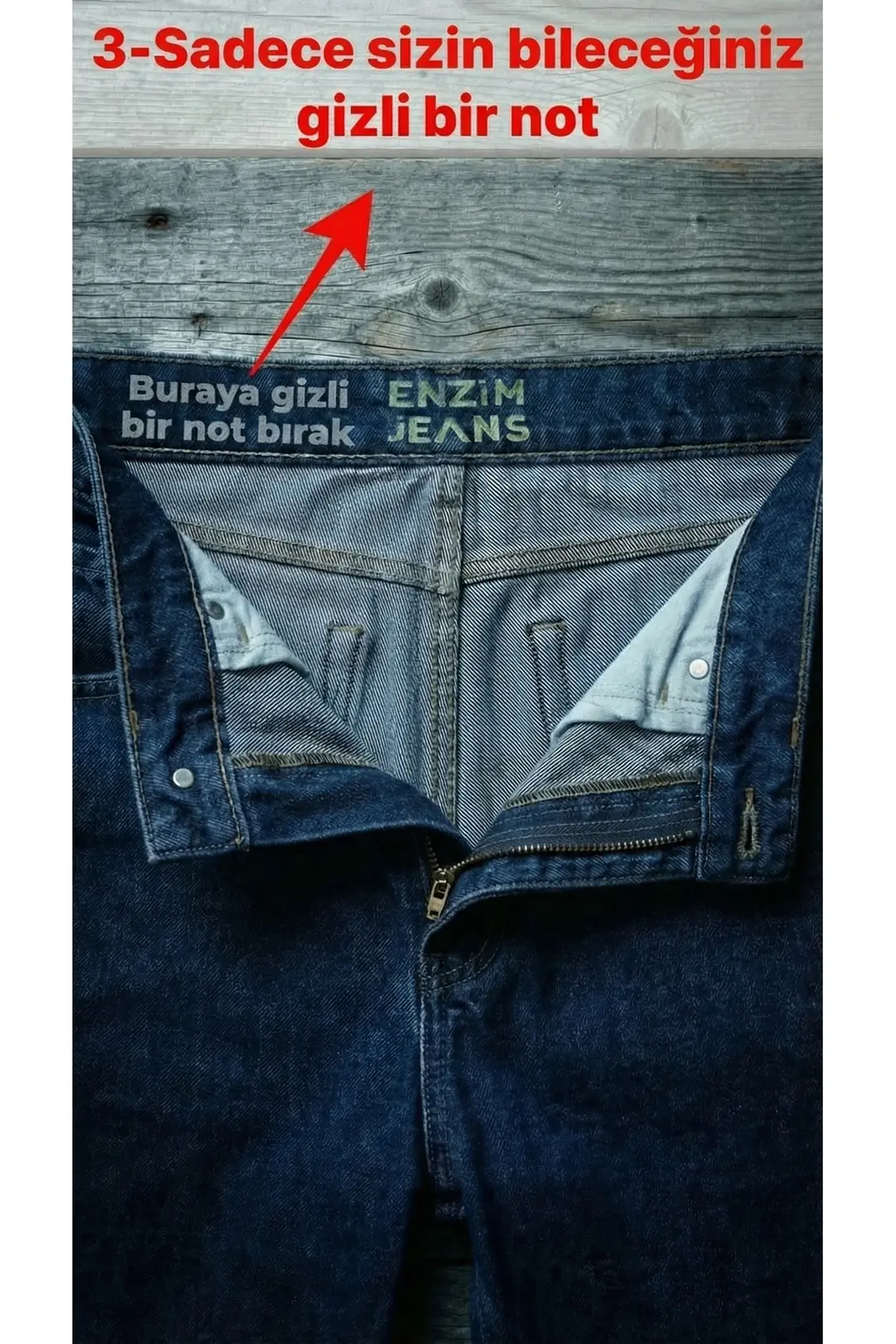 Erkek Baggy Kot Pantolon İsme Özel Hediye Kişiselleştirilebilir Jean — görsel 4