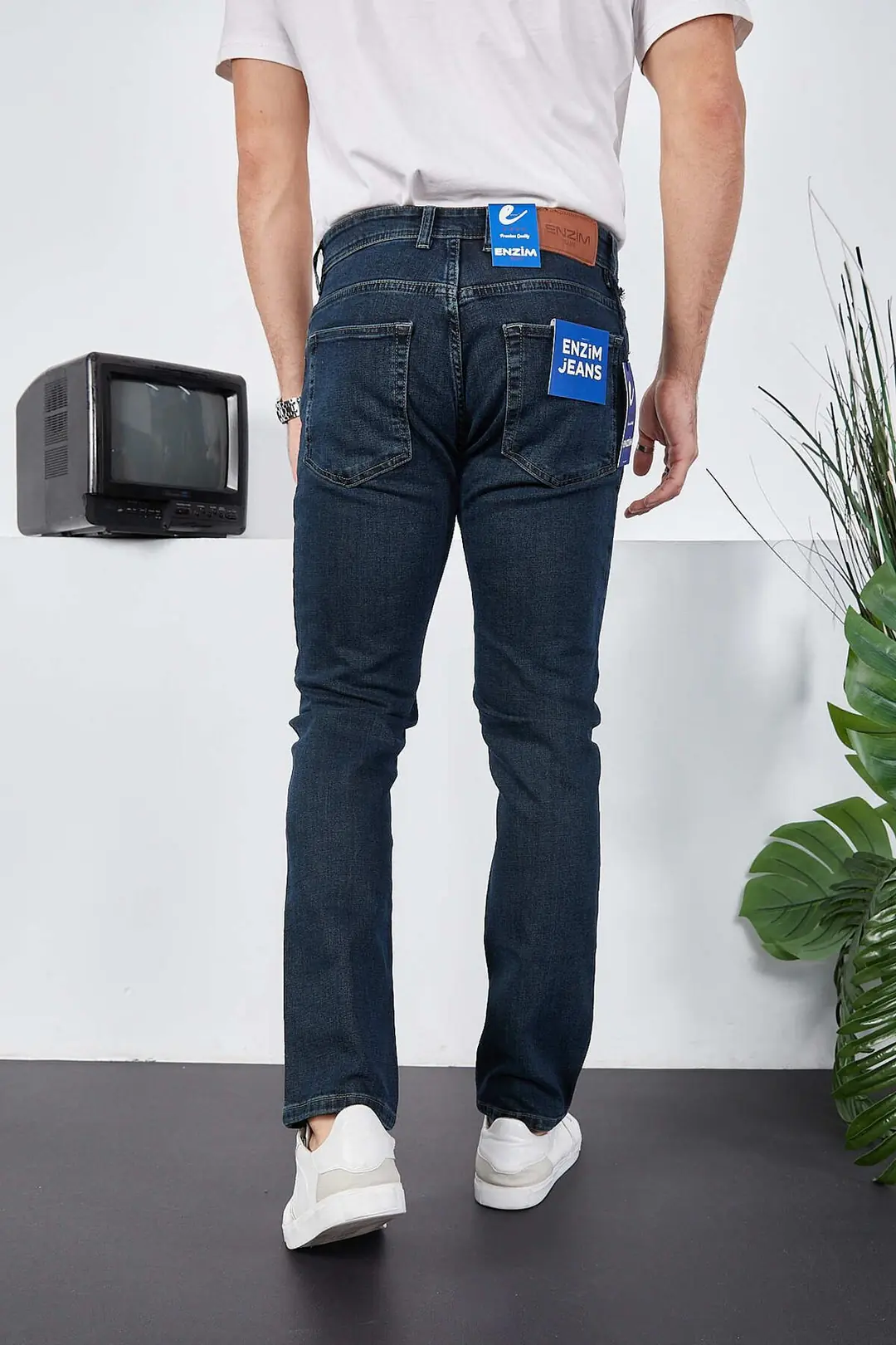 Erkek Likralı Denim Regular Fit Jeans — görsel 6