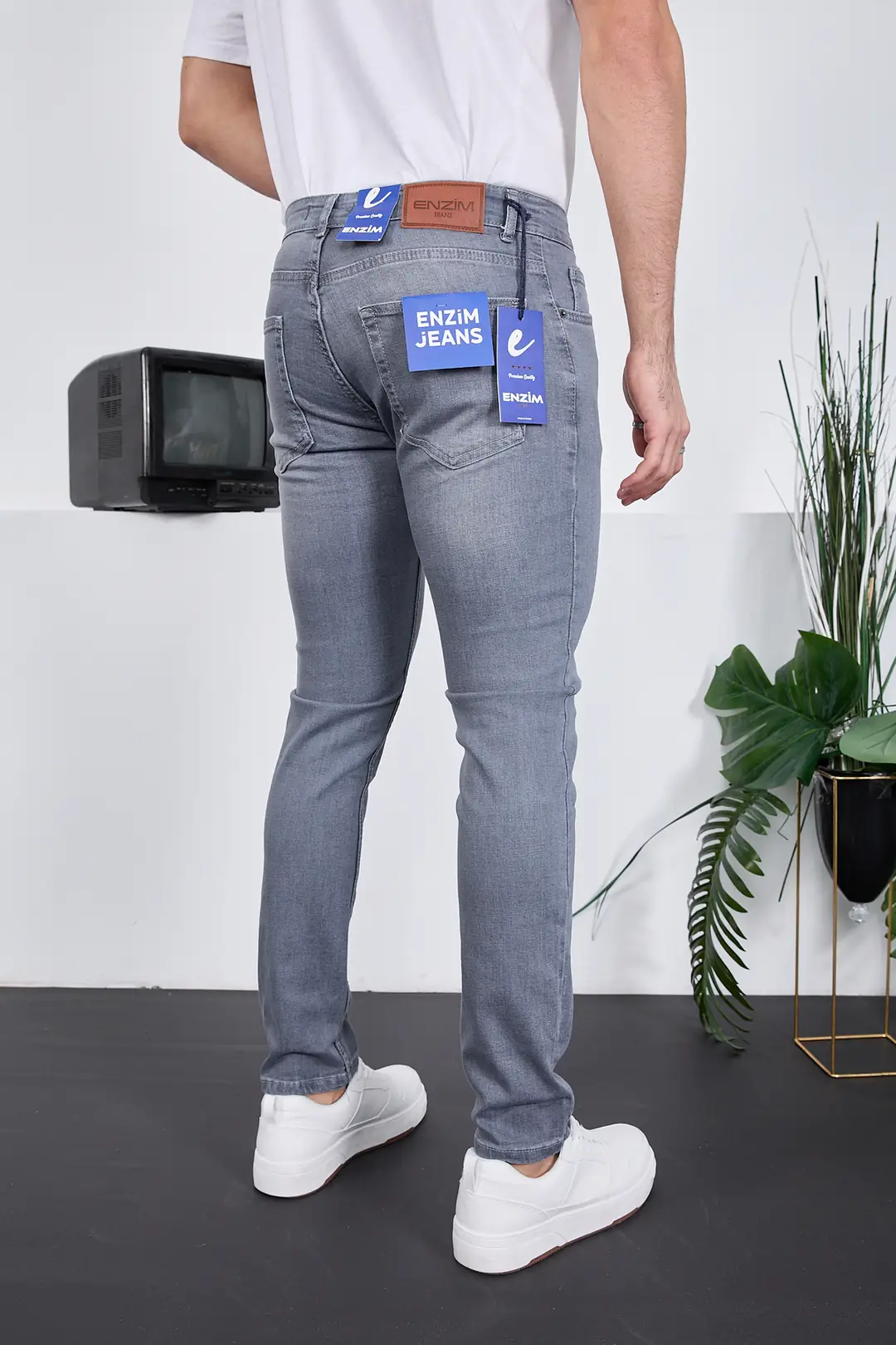 Erkek Likralı Denim Skinny Fit Süper Dar Jeans — görsel 5