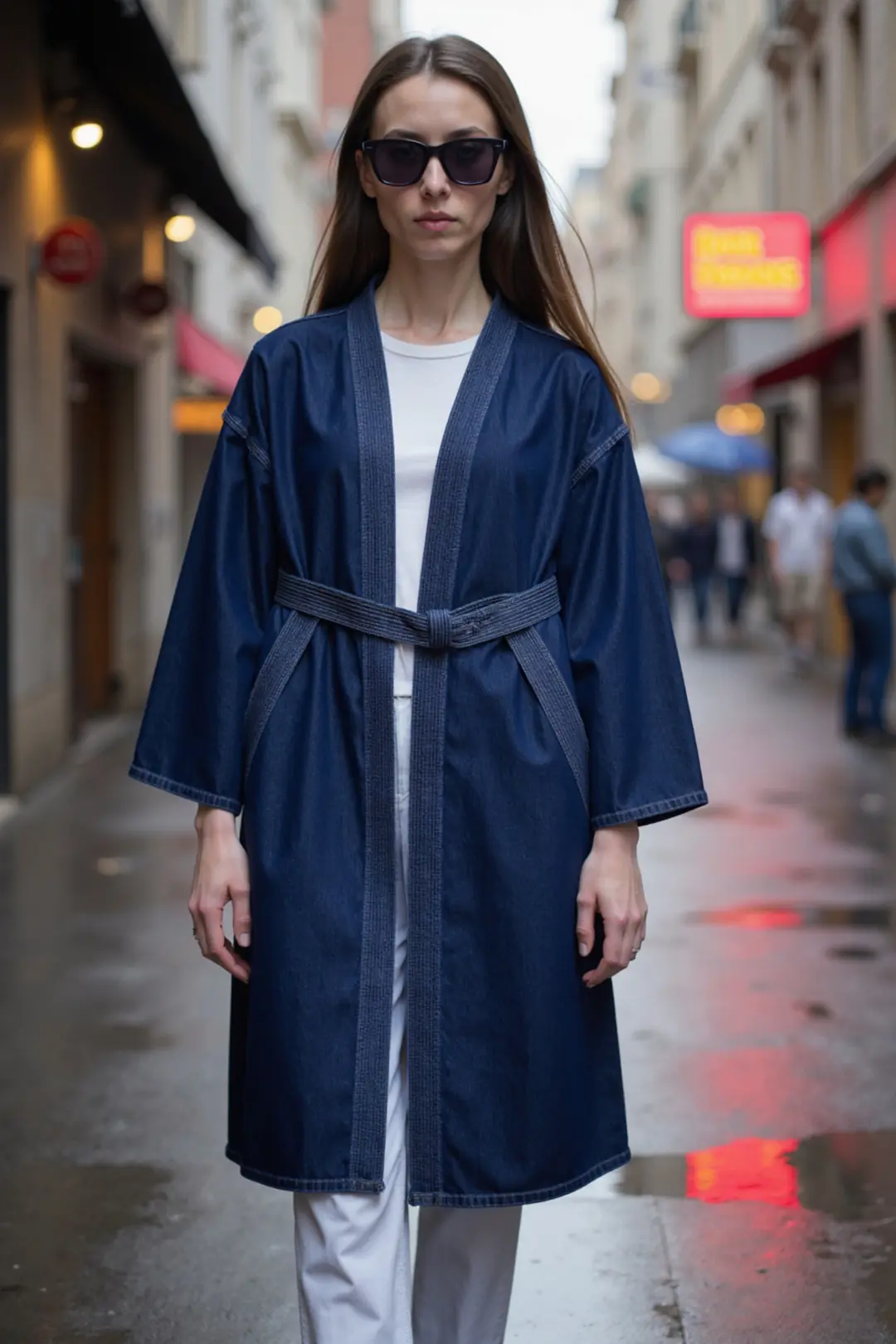 Kadın Denim Kimono — görsel 7