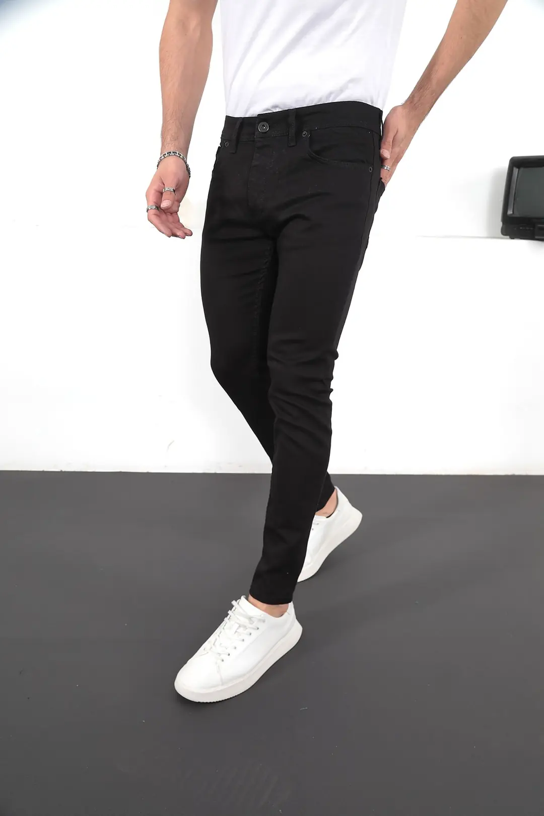 Erkek Likralı Denim Skinny Fit Jeans — görsel 3