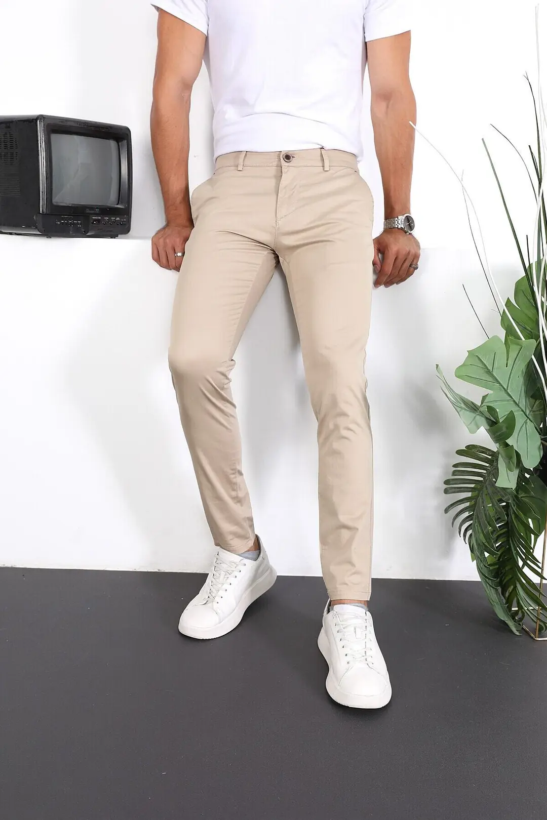 Erkek Slim Fit Chino Pantolon Lennberg — görsel 1