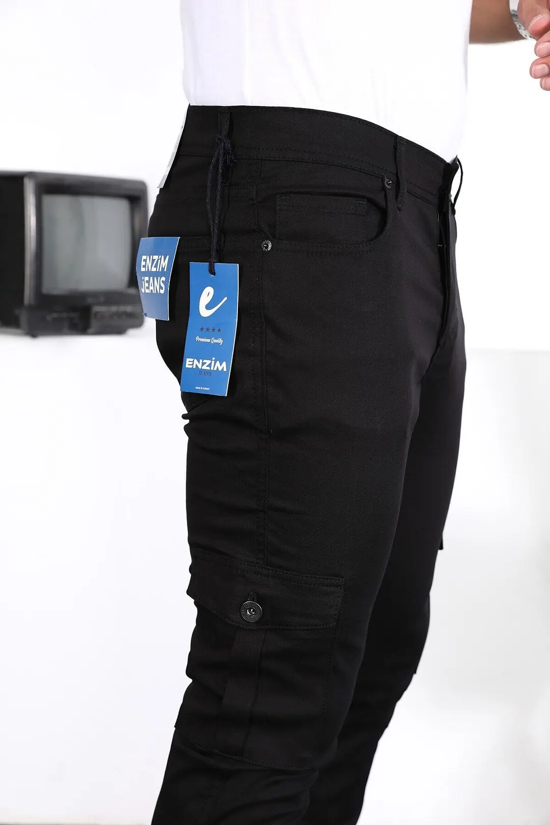 Erkek Slim Fit Paça Lastikli Kargo Pantolon — görsel 6