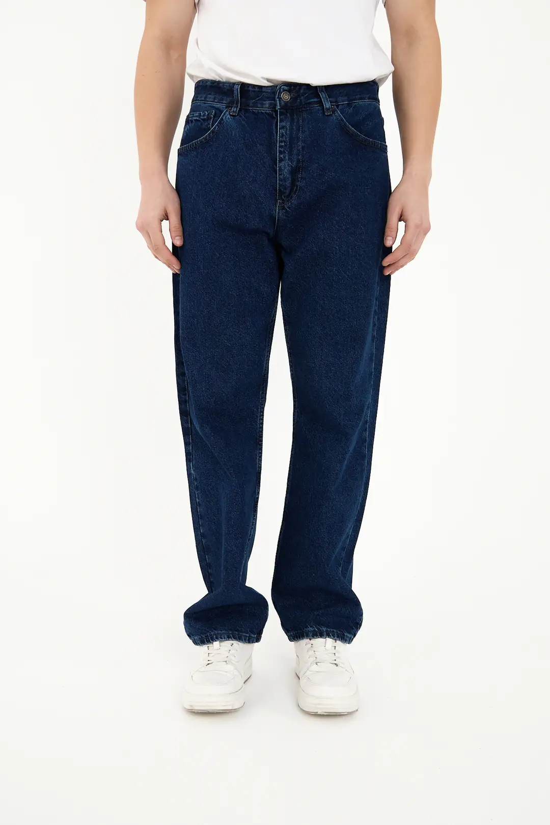 Erkek 100% Pamuk Baggy Kot Pantolon — görsel 2