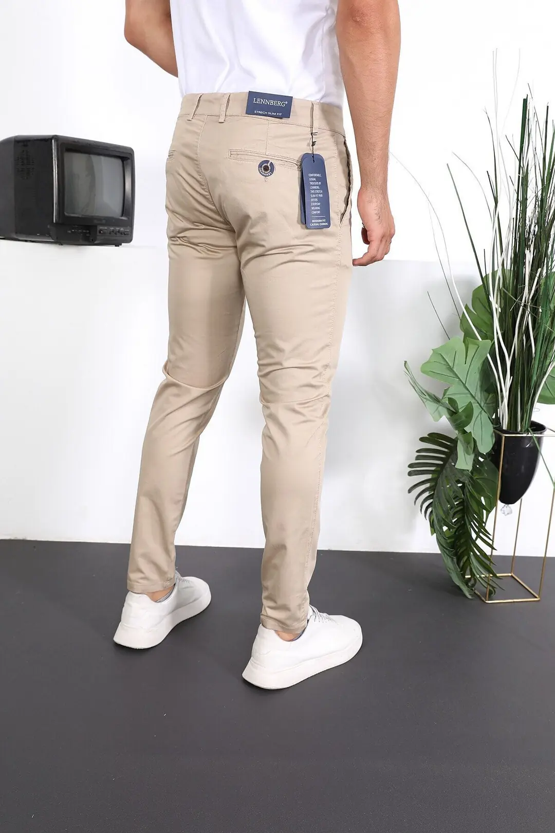 Erkek Slim Fit Chino Pantolon Lennberg — görsel 5