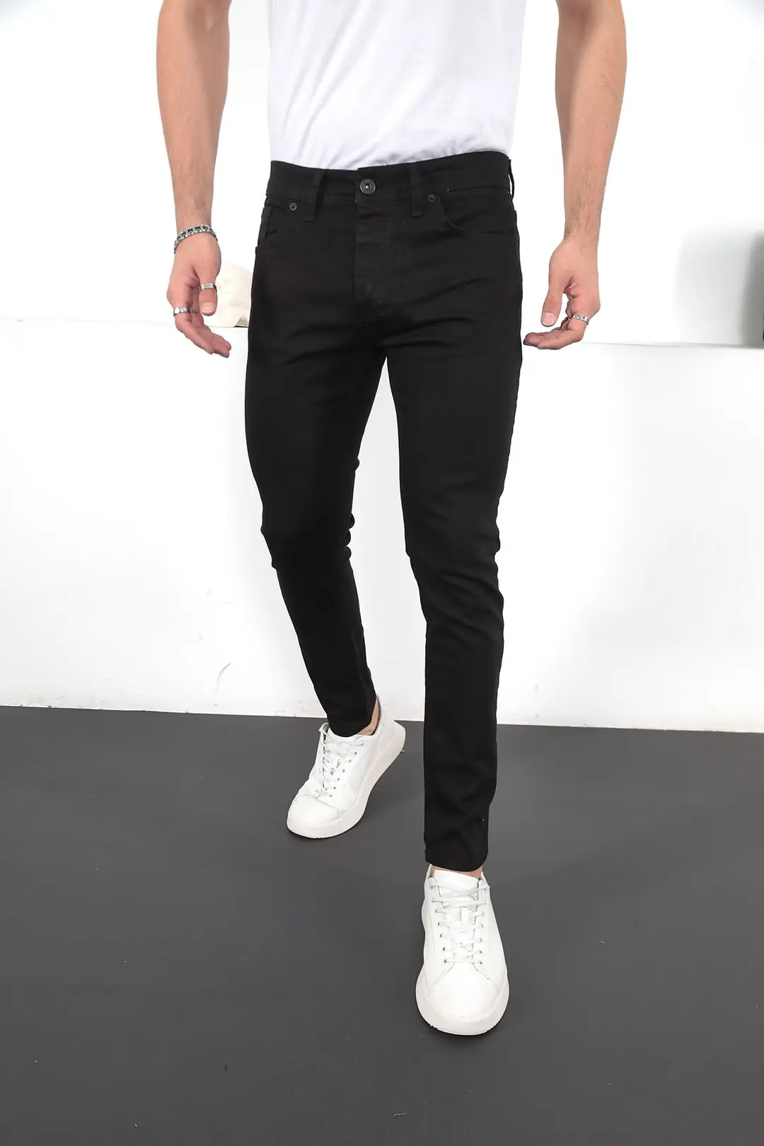 Erkek Likralı Denim Skinny Fit Jeans — görsel 1