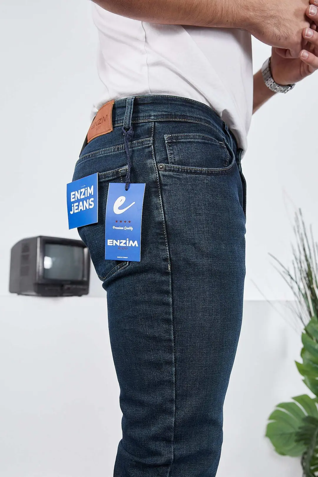 Erkek Likralı Denim Regular Fit Jeans — görsel 7