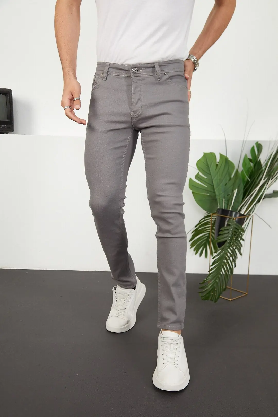 Erkek Likralı Slim Fit Jeans — görsel 1