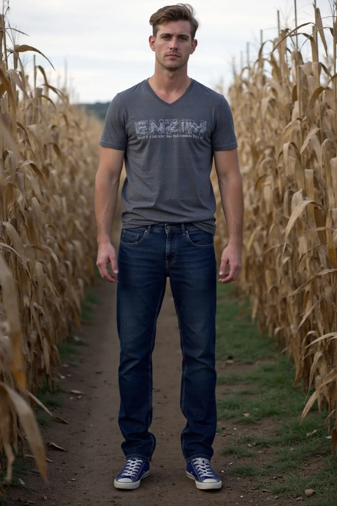 Erkek %100 Pamuk Straight Jeans — görsel 2