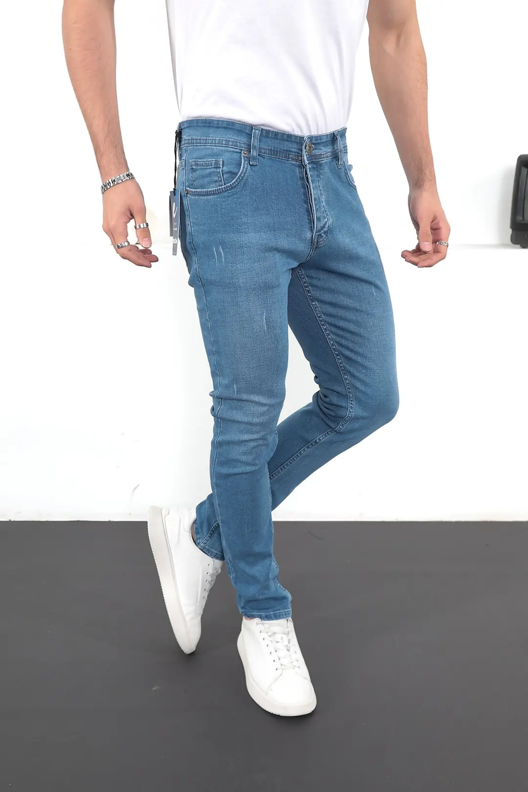 Erkek Likralı Denim Slim Fit Jeans — görsel 2