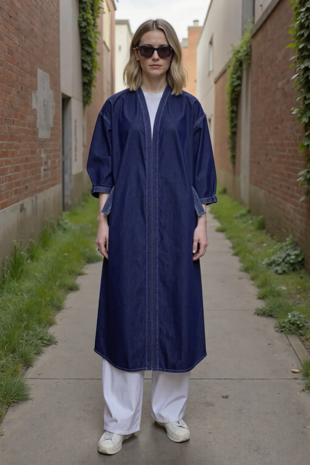 Kadın Denim Kimono — görsel 4