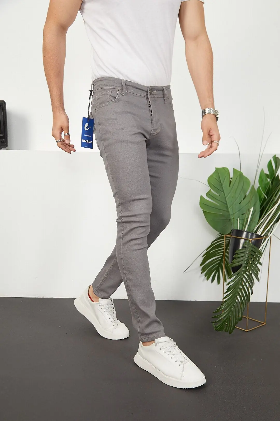 Erkek Likralı Slim Fit Jeans — görsel 3