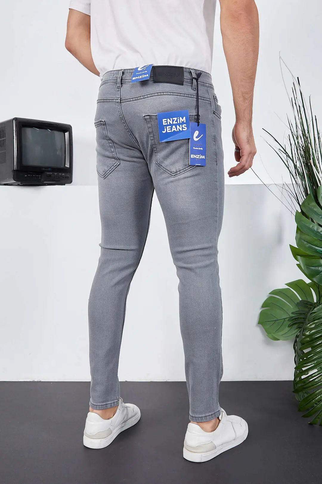 Erkek Likralı Denim Skinny Fit Süper Dar Jeans — görsel 6