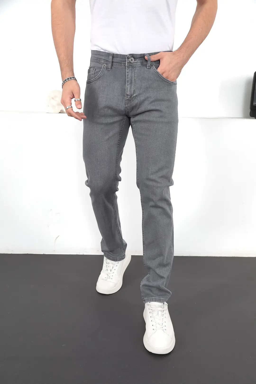 Erkek Likralı Denim Regular Fit Jeans — görsel 2