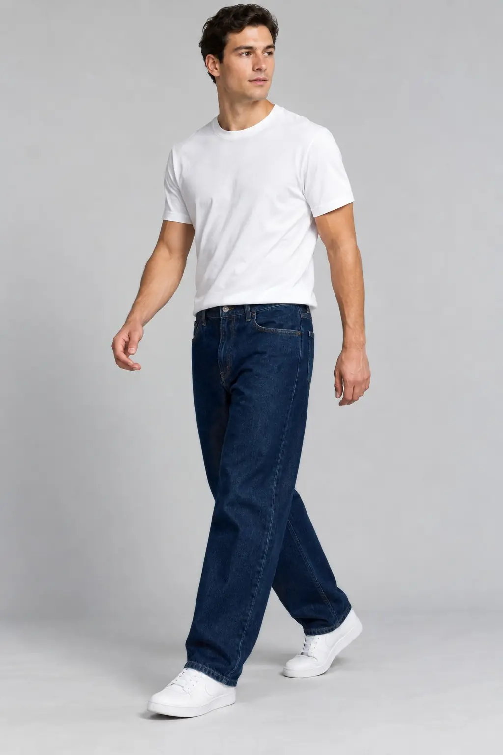 Erkek 100% Pamuk Baggy Kot Pantolon — görsel 3