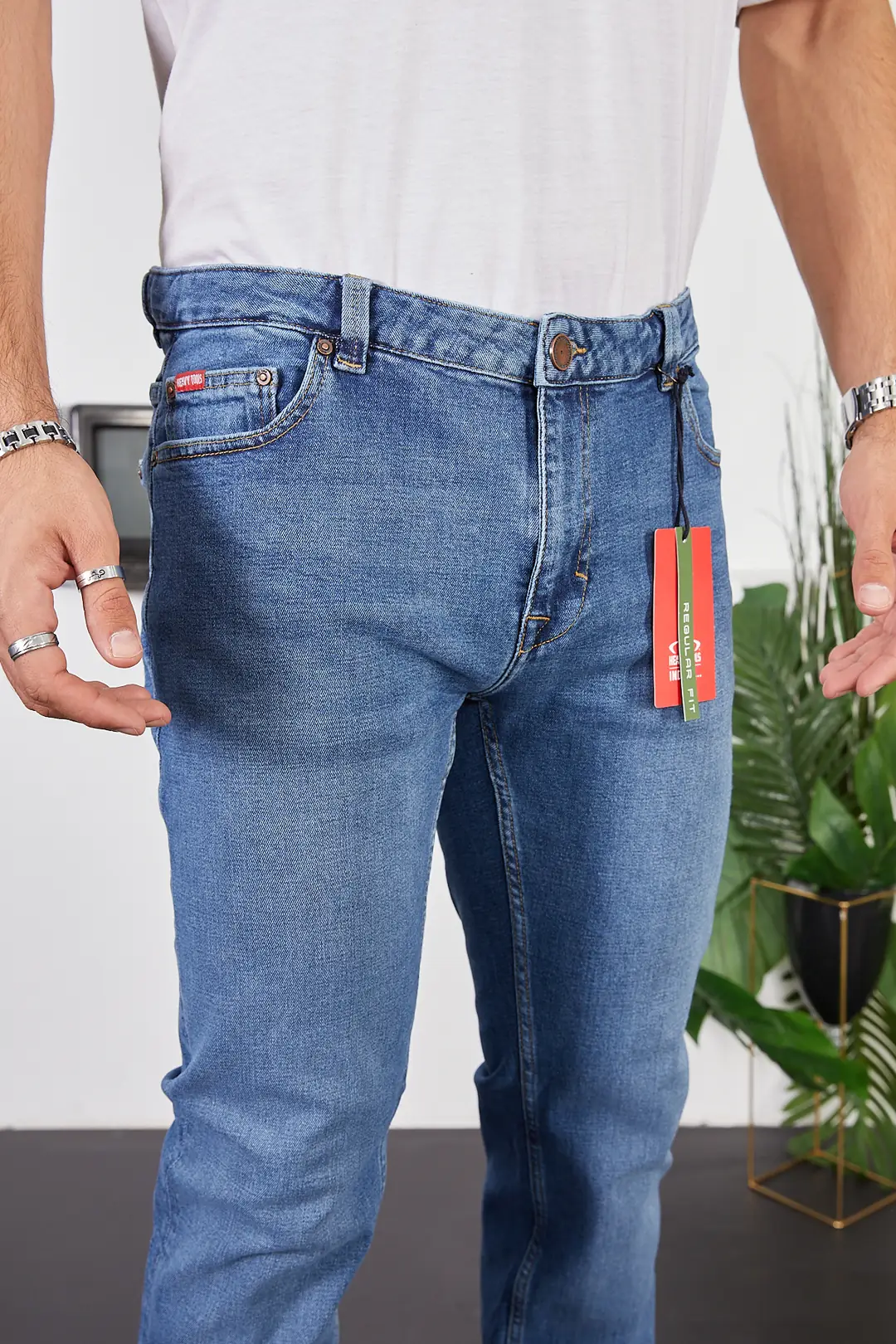 Erkek Regular Fit Kot Pantolon — görsel 7