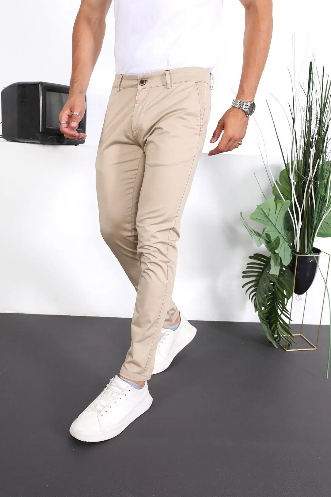Erkek Slim Fit Chino Pantolon Lennberg — görsel 4