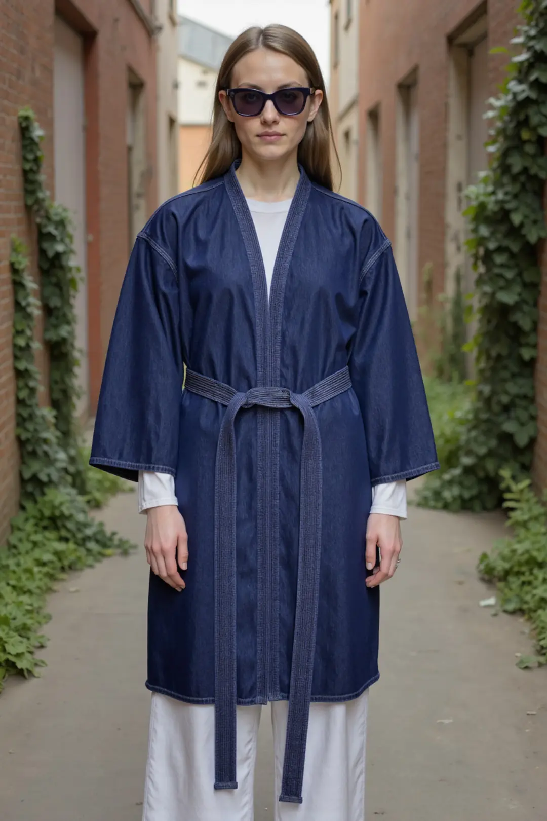 Kadın Denim Kimono — görsel 8