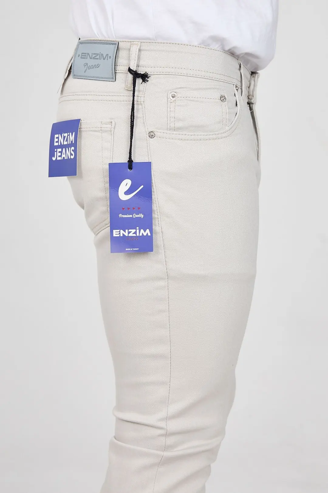 Regular Fit Erkek Pamuklu Esnek Kanvas 5 Cepli Pantolon — görsel 6