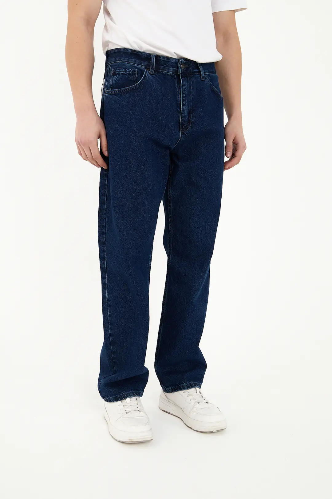 Erkek 100% Pamuk Baggy Kot Pantolon — görsel 3