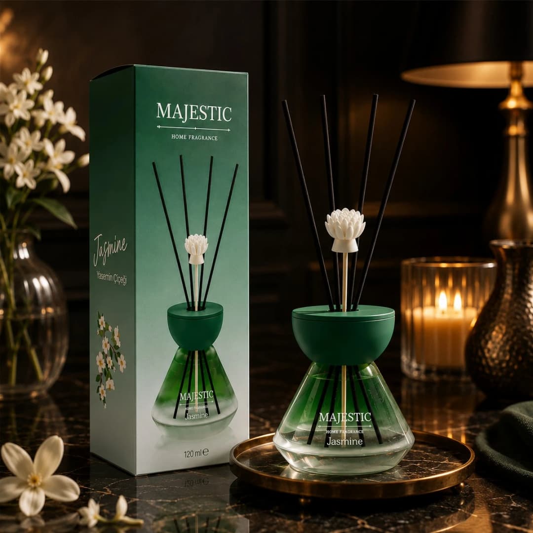 Majestic Yasemin Çiçeği Bambu Çubuklu Oda Parfümü 120 ml