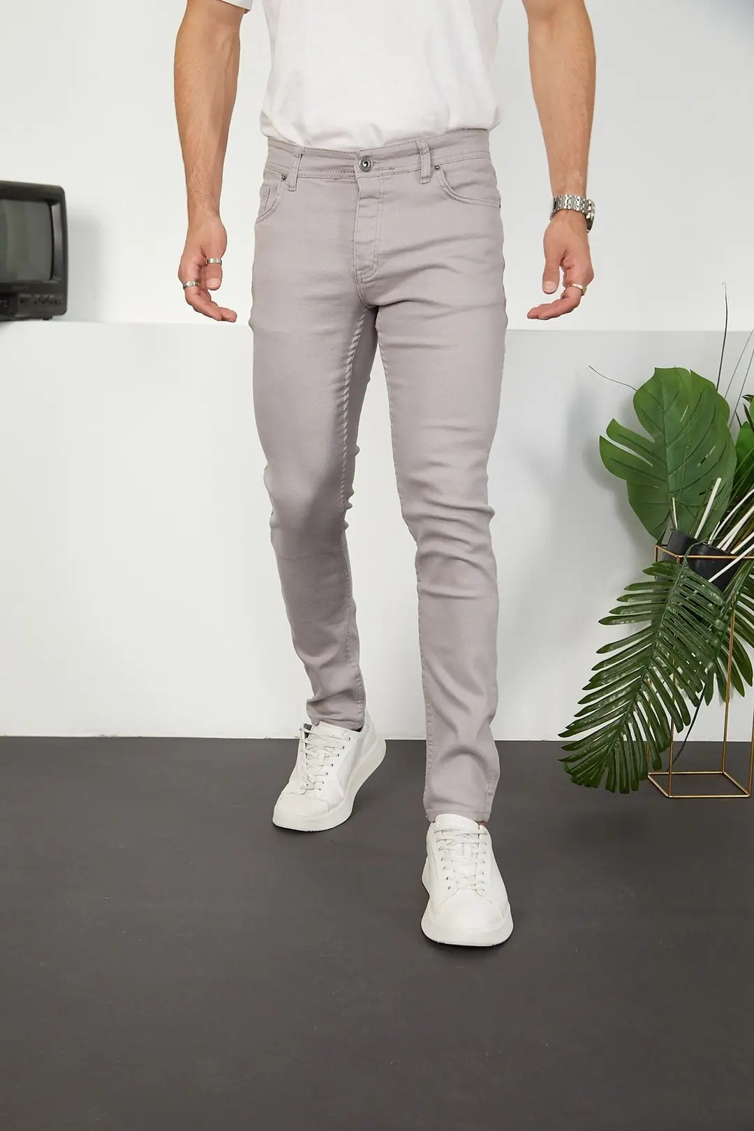 Erkek Likralı Slim Fit Jeans Kot Pantolon — görsel 2