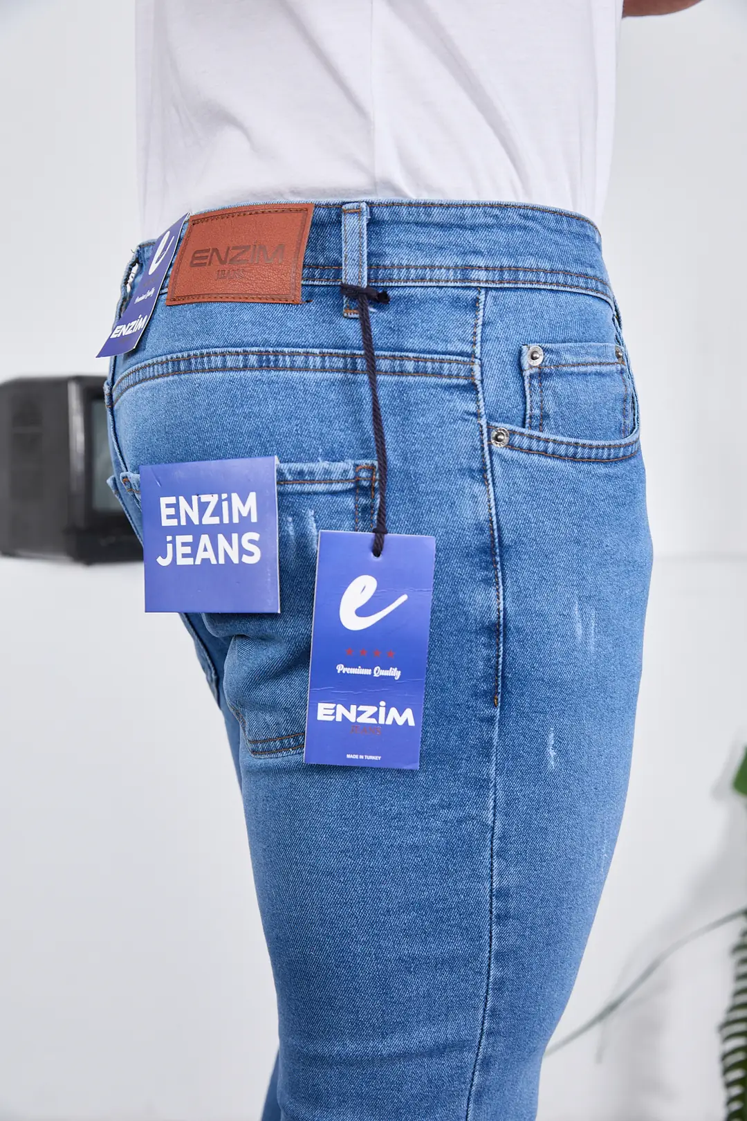 Erkek Likralı Denim Skinny Fit Süper Dar Jeans — görsel 6